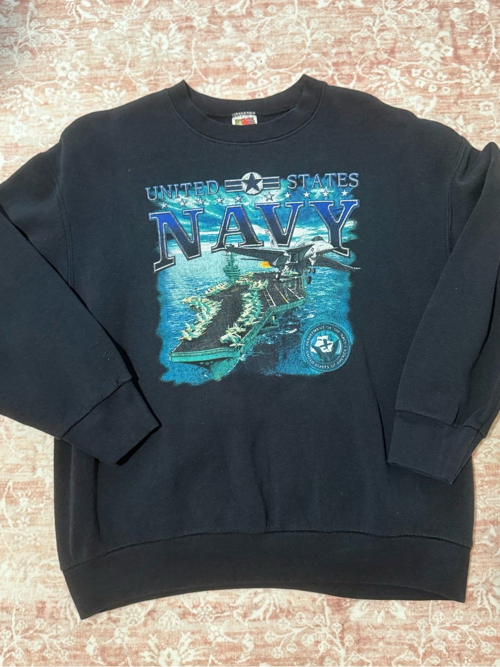 Vintage United States Navy Graphic Crewneck Sweatshirt